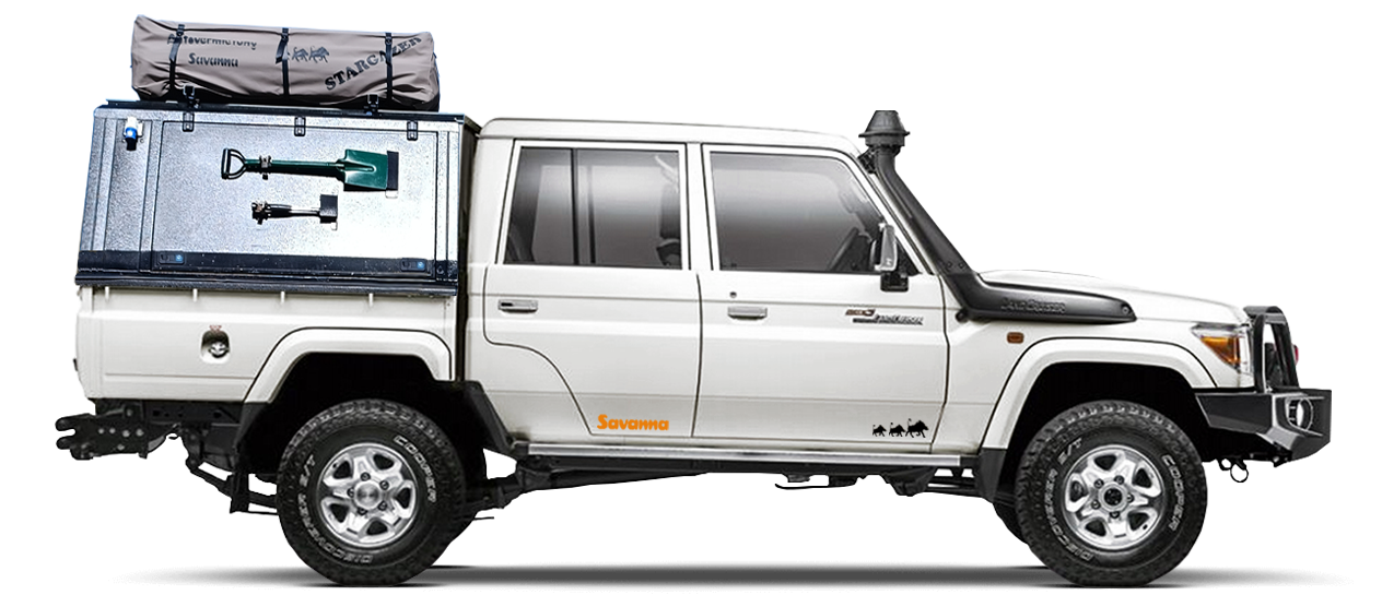 4x4 Hire with camp 2 pax