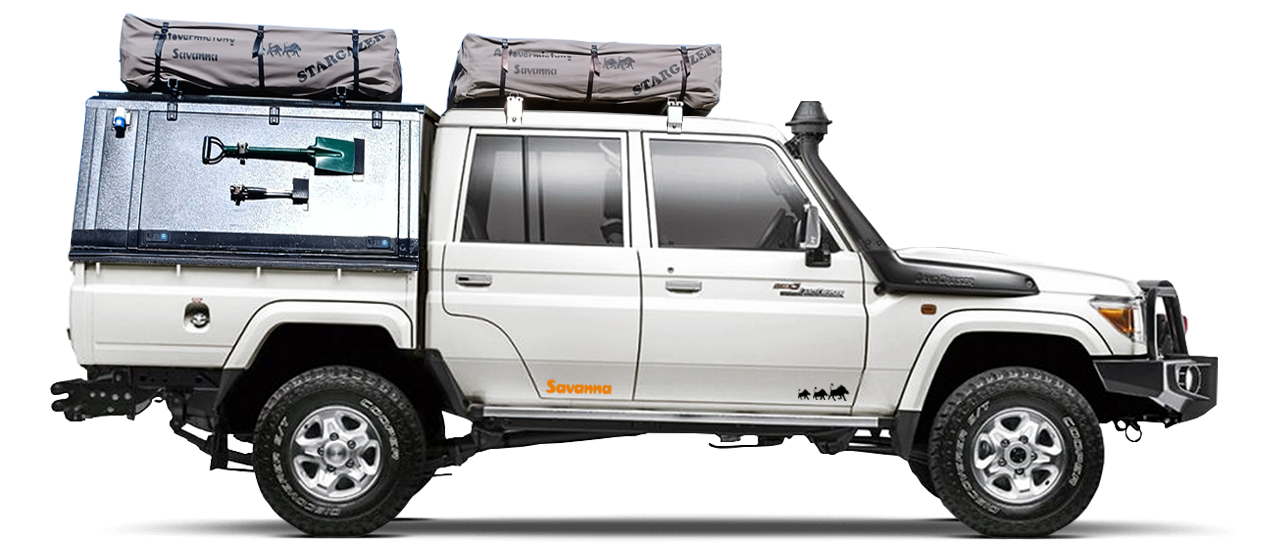 4x4 Hire with camp 3-5 pax